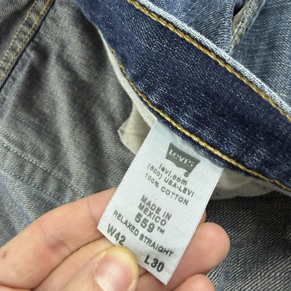 Levis cuffs worn